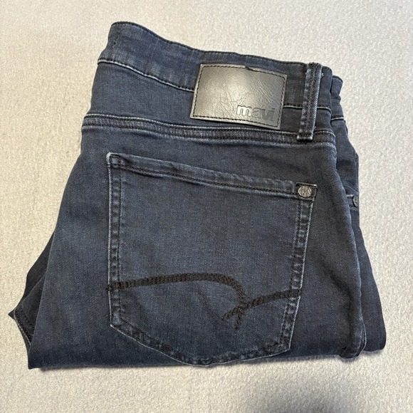 Mavi Jeans Mens Fits 32x28 Blue Zach Straight Leg Dark Indigo Wash Stretch Denim - Picture 15 of 16